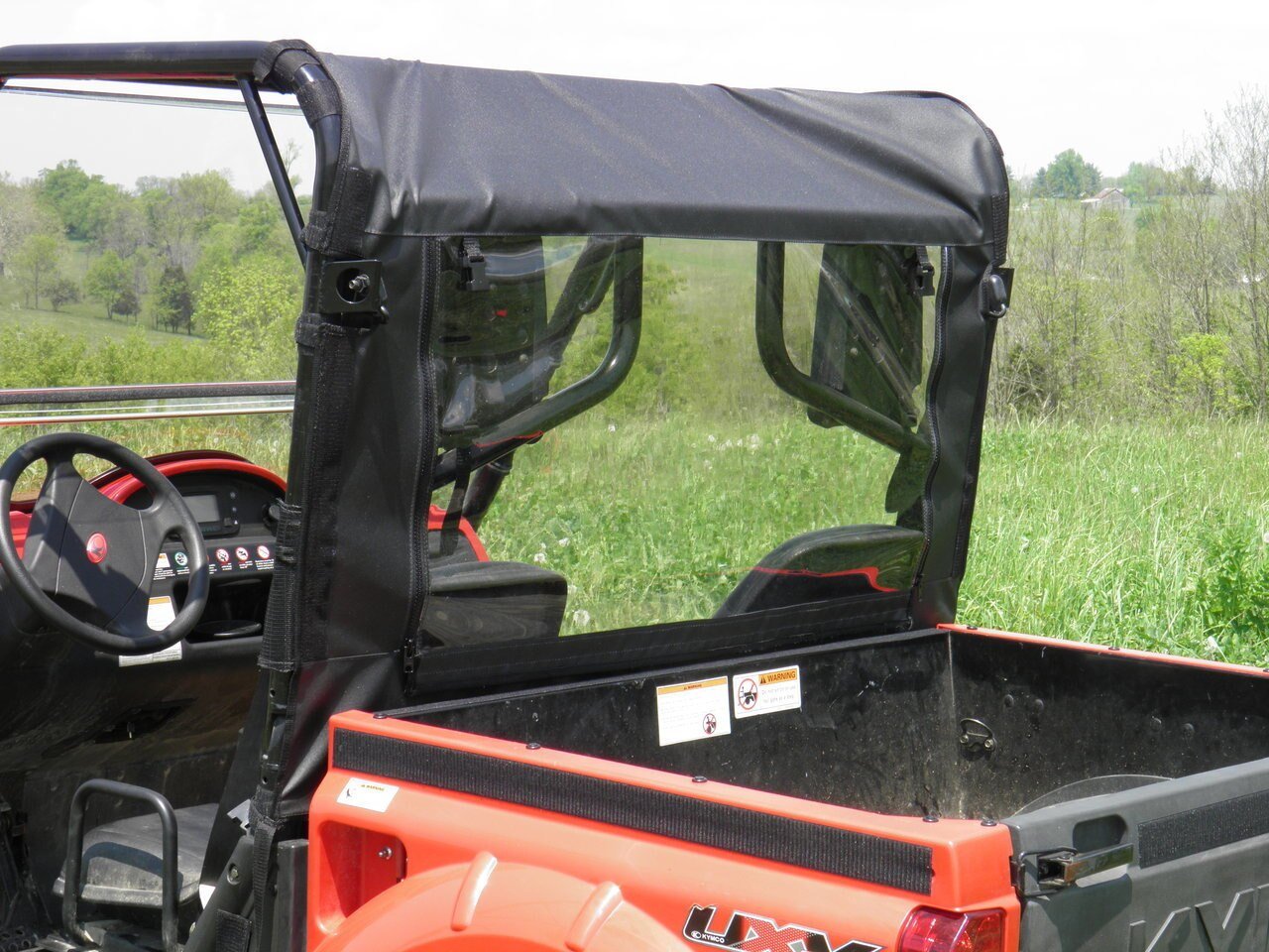 Photo of Kymco 500 - Soft Back Panel by 3 Star UTV - Premium Enclosures for UTVs / Side by Sides