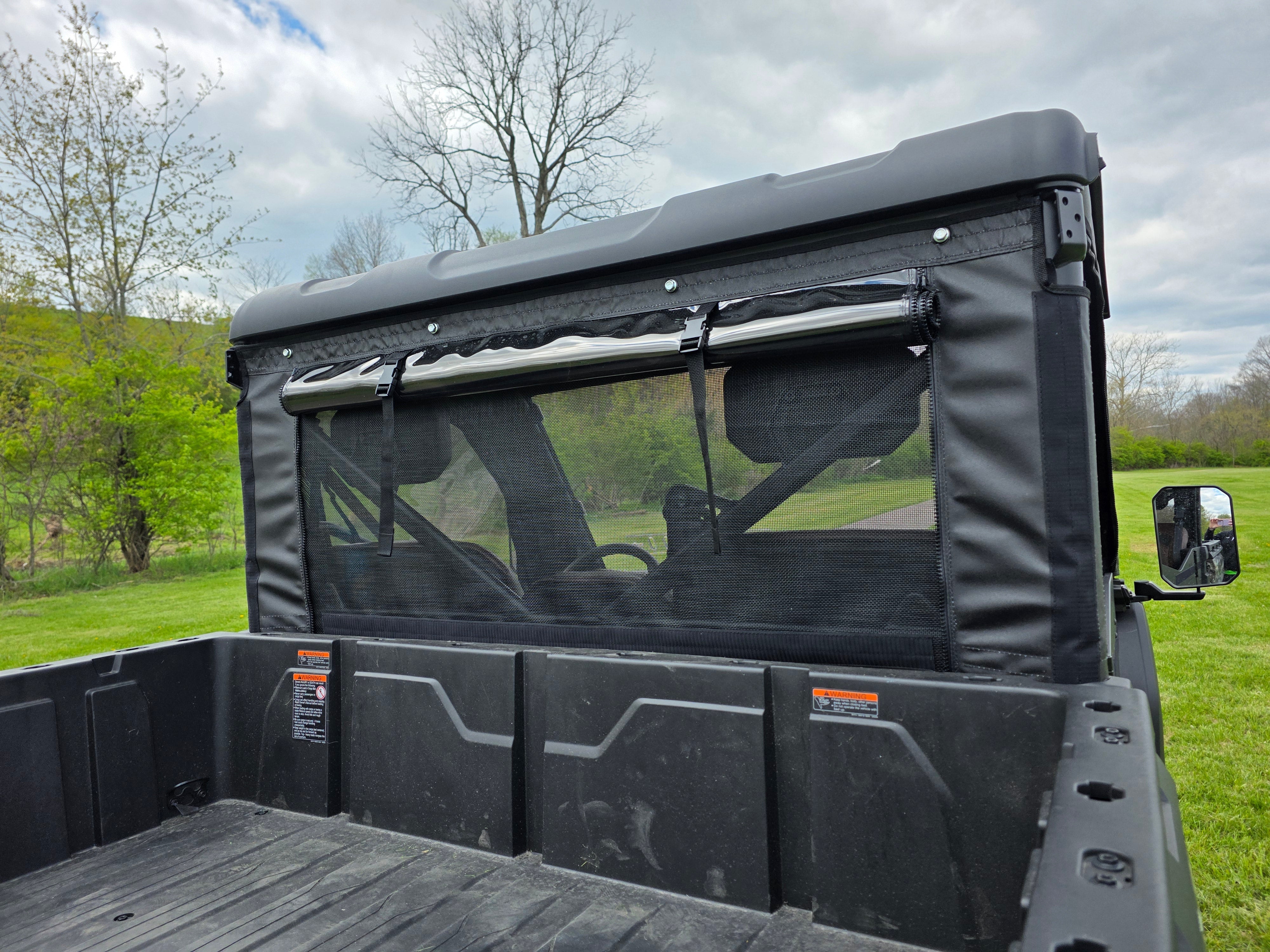 Photo of Kymco 500 - Soft Back Panel with Mesh/Vinyl Window - PATENT PENDING by 3 Star UTV - Premium Enclosures for UTVs / Side by Sides
