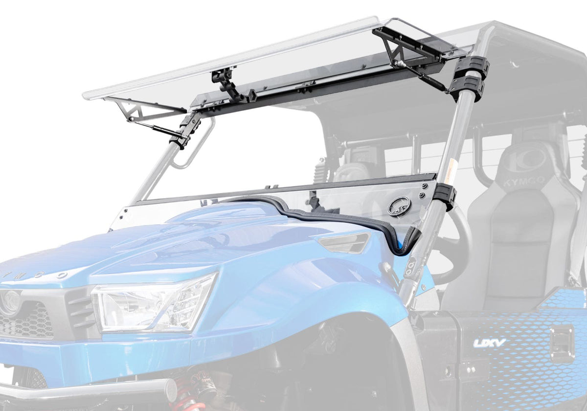 KYMCO UXV Scratch-Resistant Flip Windshield