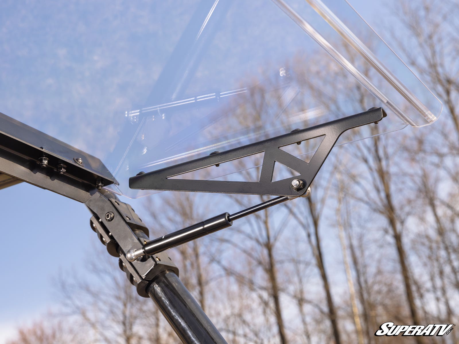 Photo of SuperATV KYMCO UXV Scratch-Resistant Flip Windshield by SuperATV - Premium Windshields for UTVs / Side by Sides