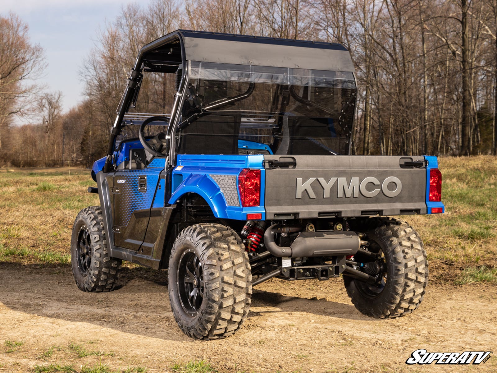 Photo of SuperATV Kymco UXV 700i Rear Windshield by SuperATV - Premium Windshields for UTVs / Side by Sides