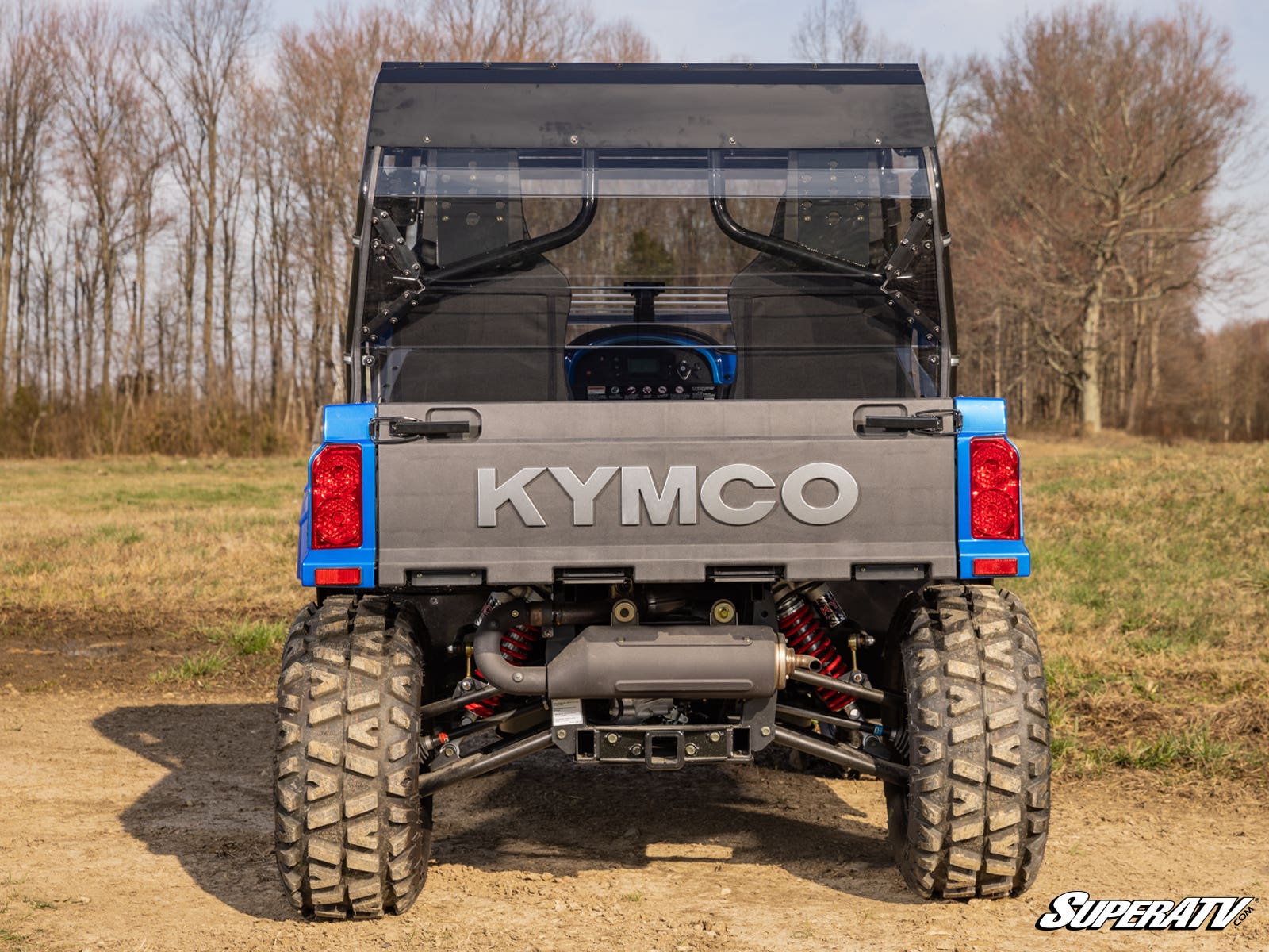 Photo of SuperATV Kymco UXV 700i Rear Windshield by SuperATV - Premium Windshields for UTVs / Side by Sides