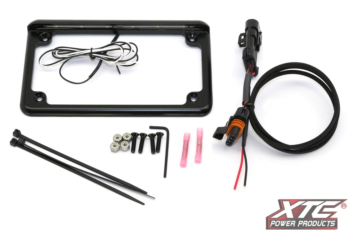 XTC RZR XP 2015+ Plug and Play Power Adapter with 6" 6 LED License Frame