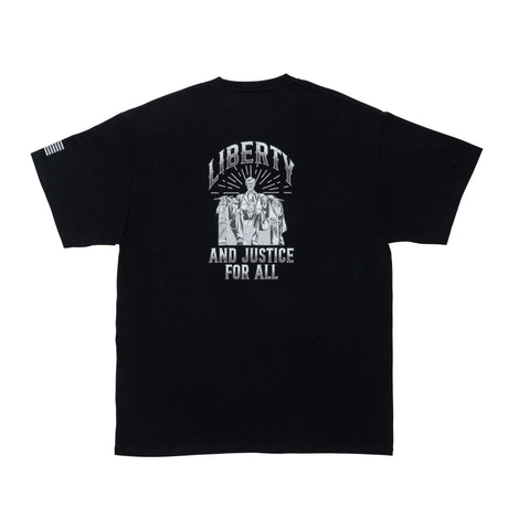 Photo of Liberty and Justice Graphic Tee-black by Bad Flag Store - Premium Apparel & Accessories for UTVs / Side by Sides