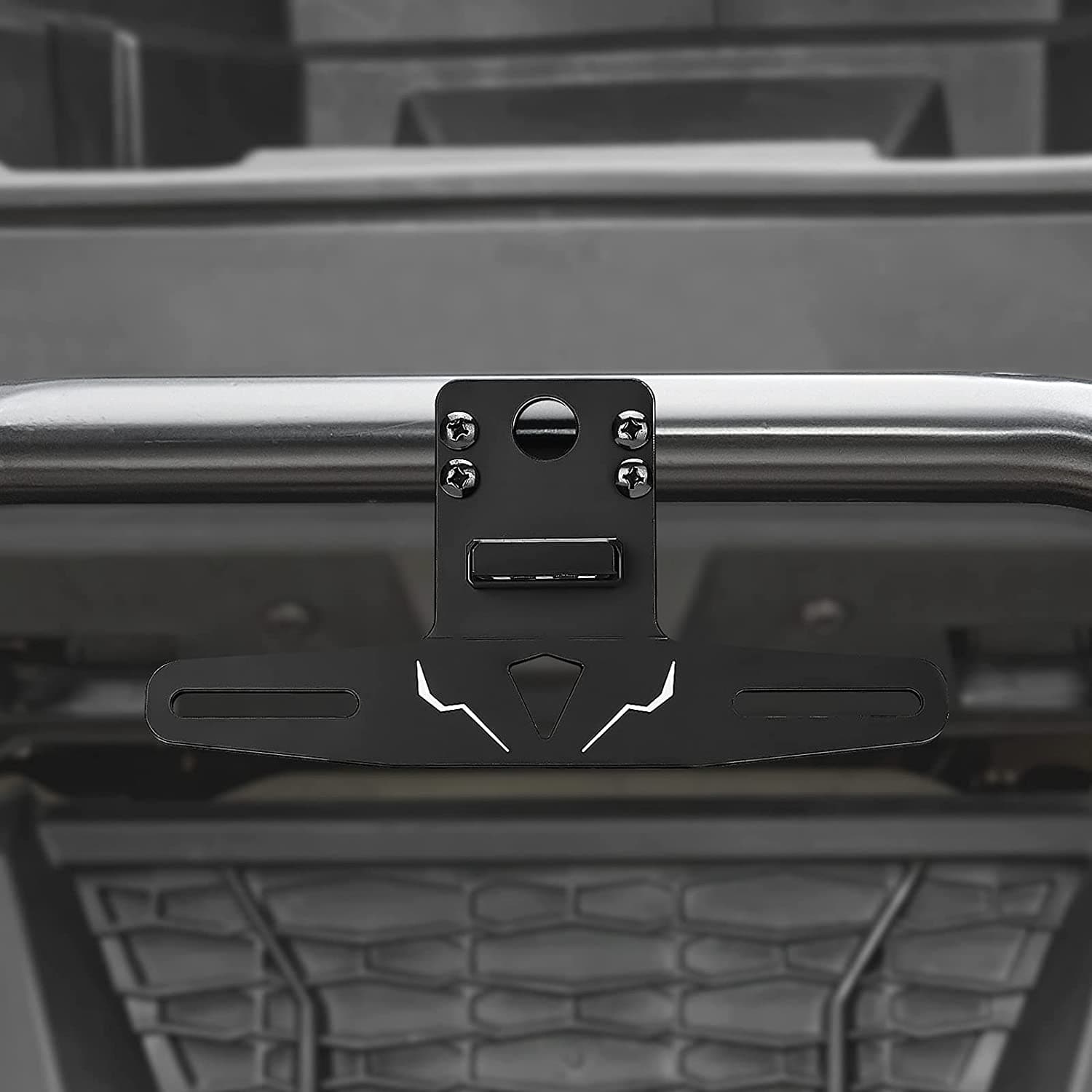 Photo of Universal 12V Lighted License Plate Holder for Can Am X3 / Polaris RZR by Kemimoto - Premium for UTVs / Side by Sides