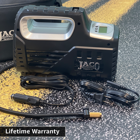 Photo of SmartPro™ 2.0 Digital Tire Inflator (AC/DC) - Automatic Portable Air Compressor - 100 PSI by JACO - Premium AC/DC Tire Inflator for UTVs / Side by Sides