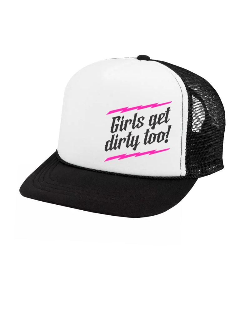 Photo of Lightning Trucker Hat - Black/White by OFF-ROAD VIXENS CLOTHING CO. - Premium Hats for UTVs / Side by Sides