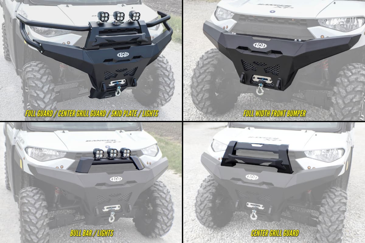 Photo of LOD Off-Road Polaris Ranger Destroyer Full Width Front Bumper by LOD Offroad - Premium for UTVs / Side by Sides