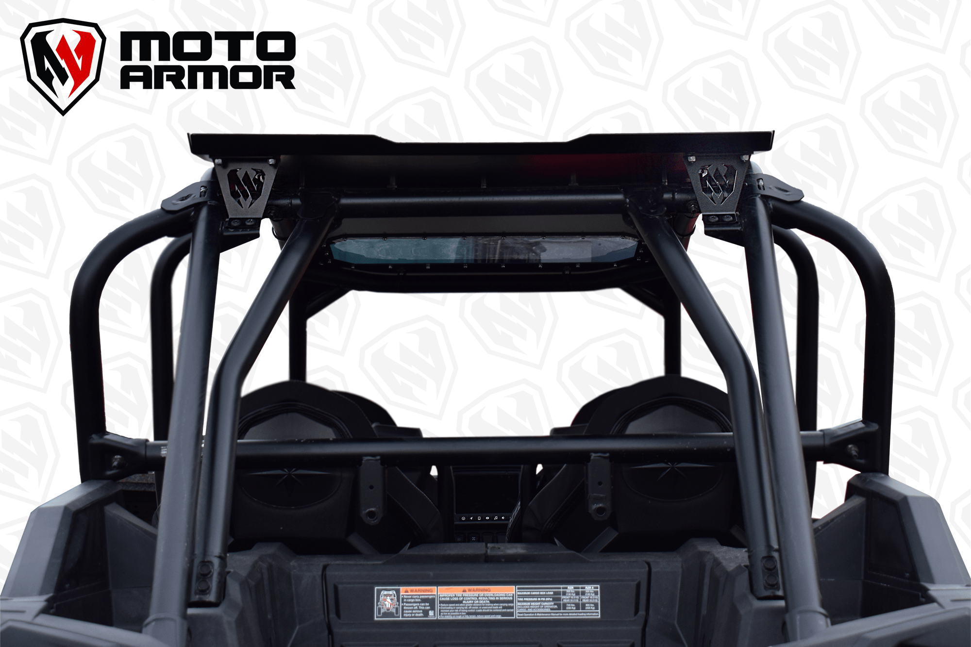 Photo of Aluminum Roof (With Sunroof) RZR Turbo S 4 Seat Black by Moto Armor - Premium for UTVs / Side by Sides