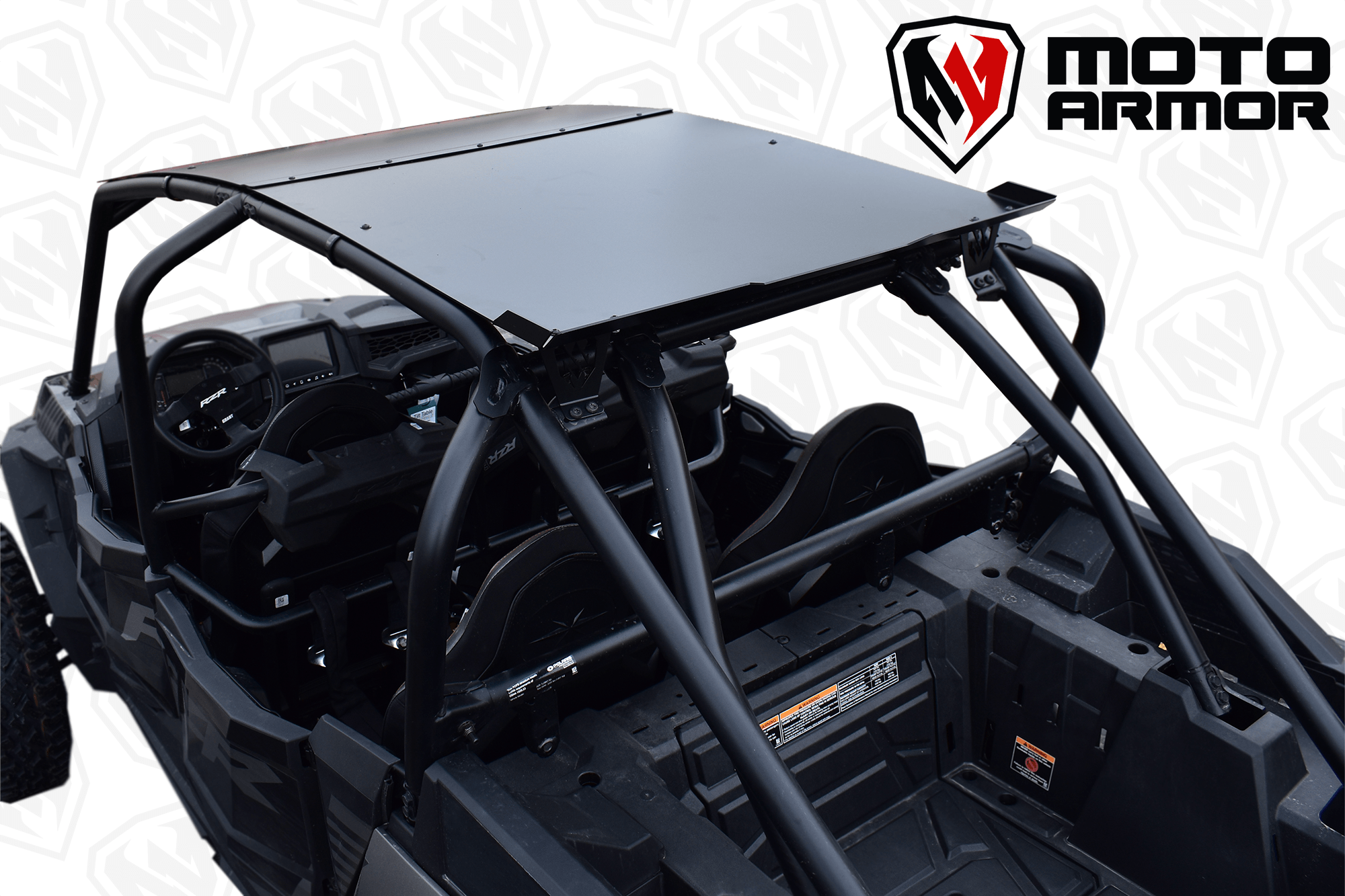 Photo of Aluminum Roof (With Sunroof) RZR Turbo S 4 Seat Black by Moto Armor - Premium for UTVs / Side by Sides