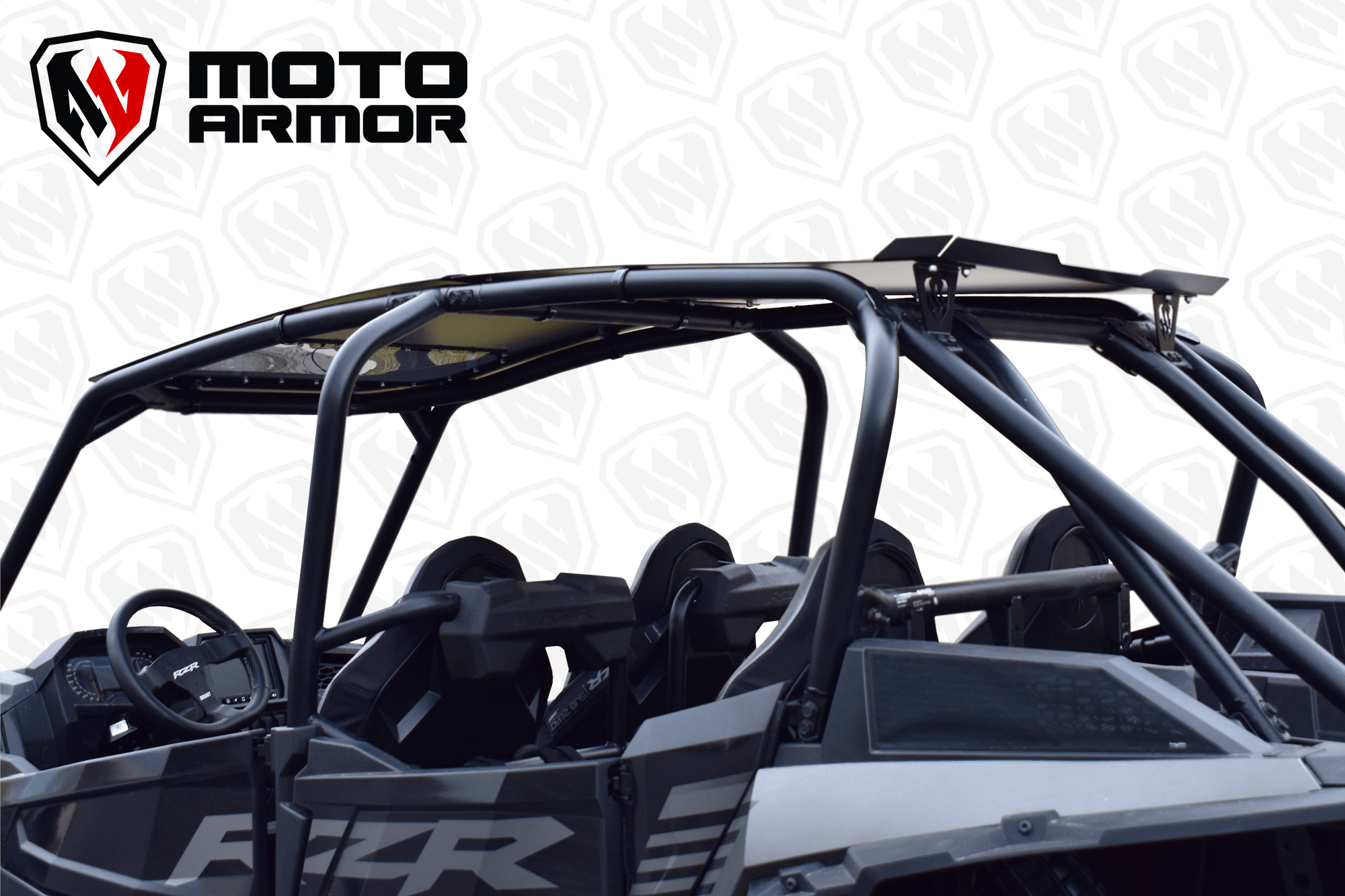 Photo of Polaris RZR Turbo S 4-Seat Aluminum Roof with Sunroof (2019+) by Moto Armor - Premium Roofs for UTVs / Side by Sides