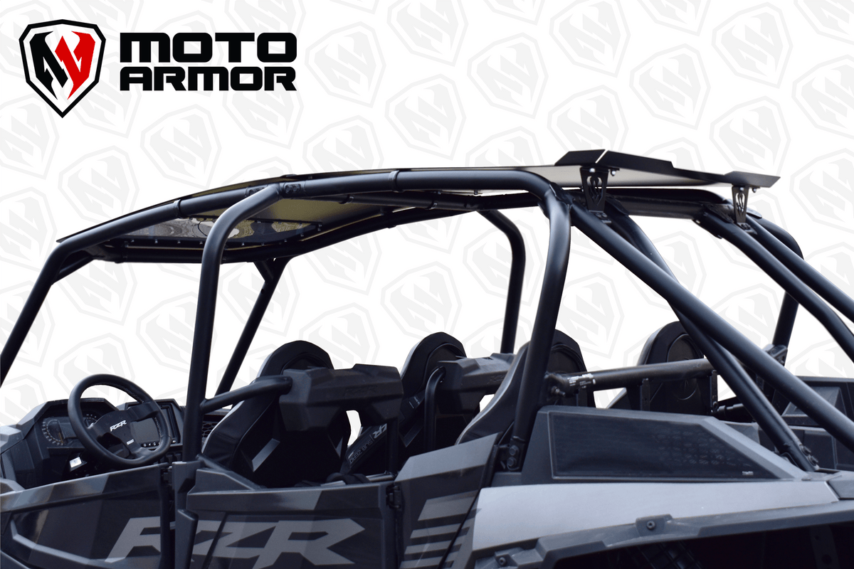 Photo of Aluminum Roof (With Sunroof) RZR Turbo S 4 Seat Black by Moto Armor - Premium for UTVs / Side by Sides