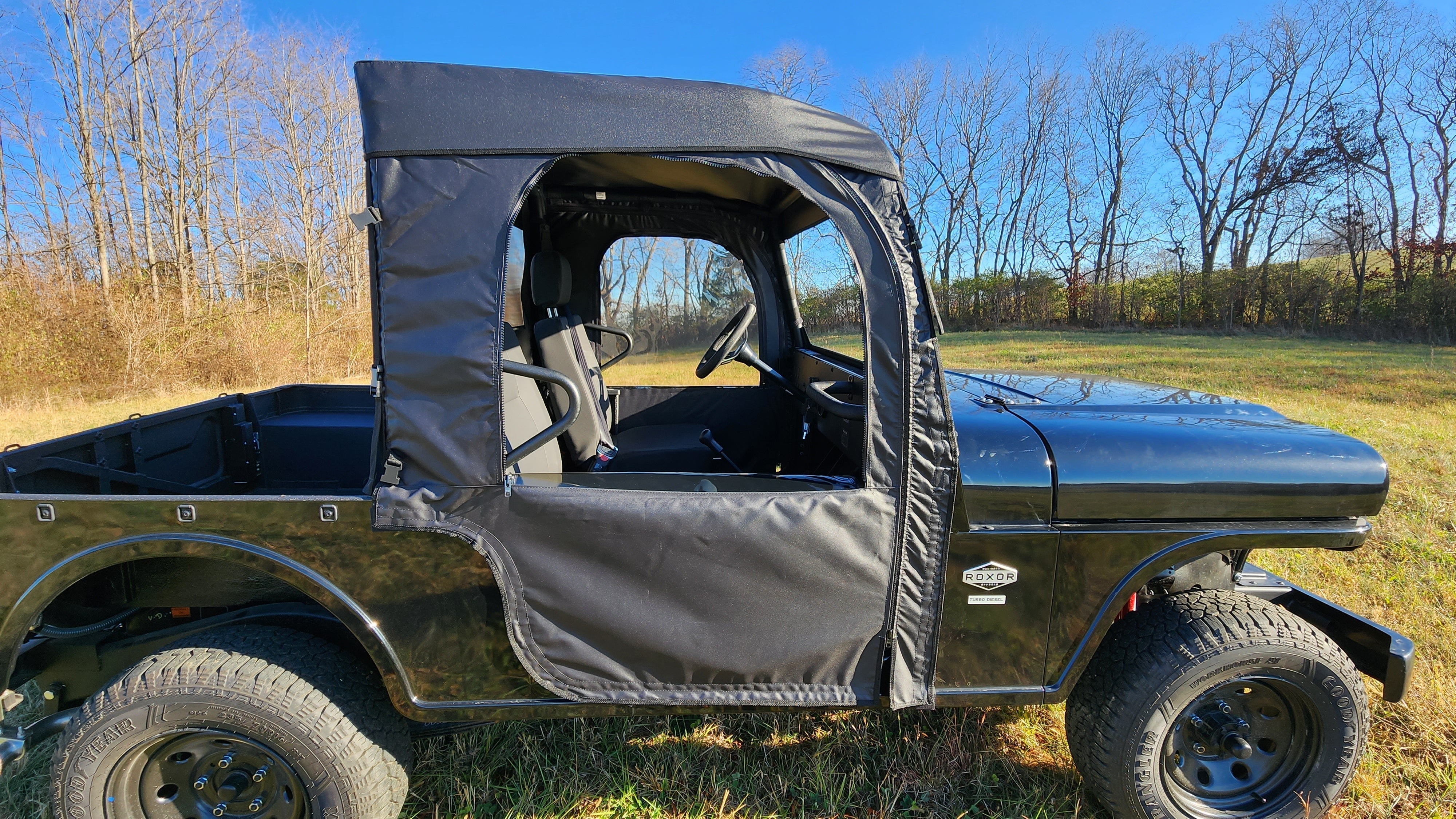 Photo of Mahindra Roxor (2022+) - Full Cab Enclosure for Hard Windshield (Full Doors) by 3 Star UTV - Premium Enclosures for UTVs / Side by Sides