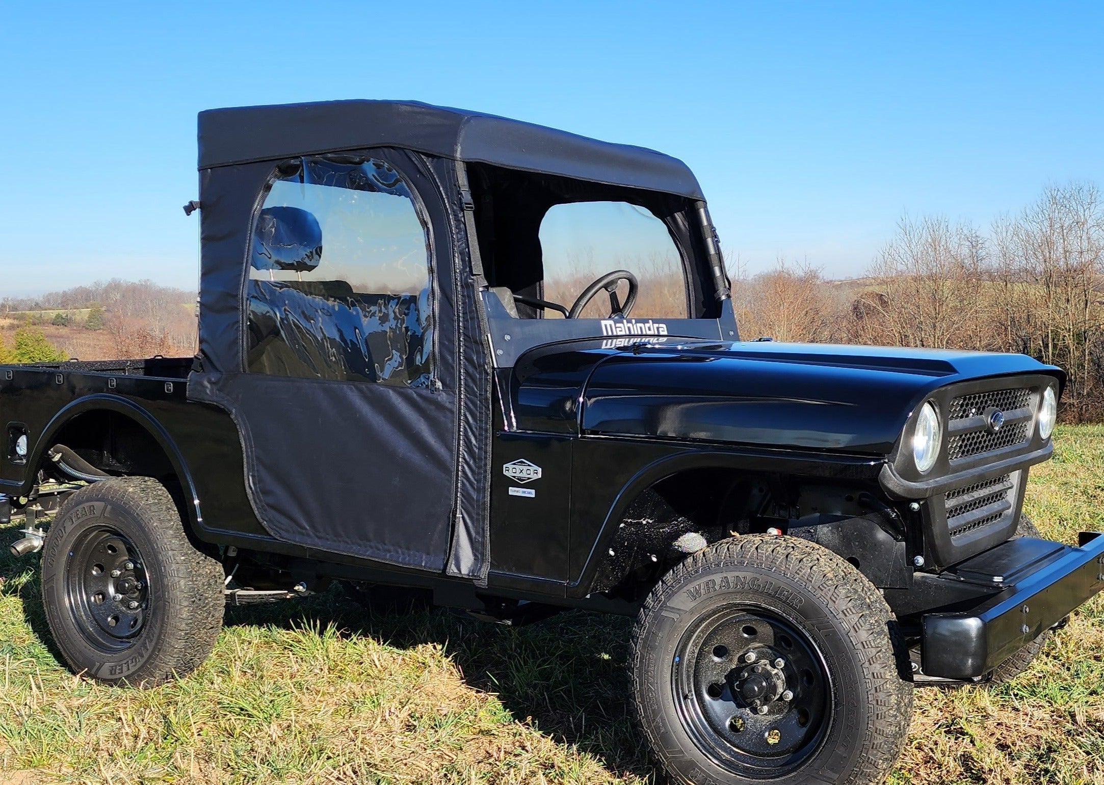 Photo of Mahindra Roxor (2022+) - Full Cab Enclosure for Hard Windshield (Full Doors) by 3 Star UTV - Premium Enclosures for UTVs / Side by Sides