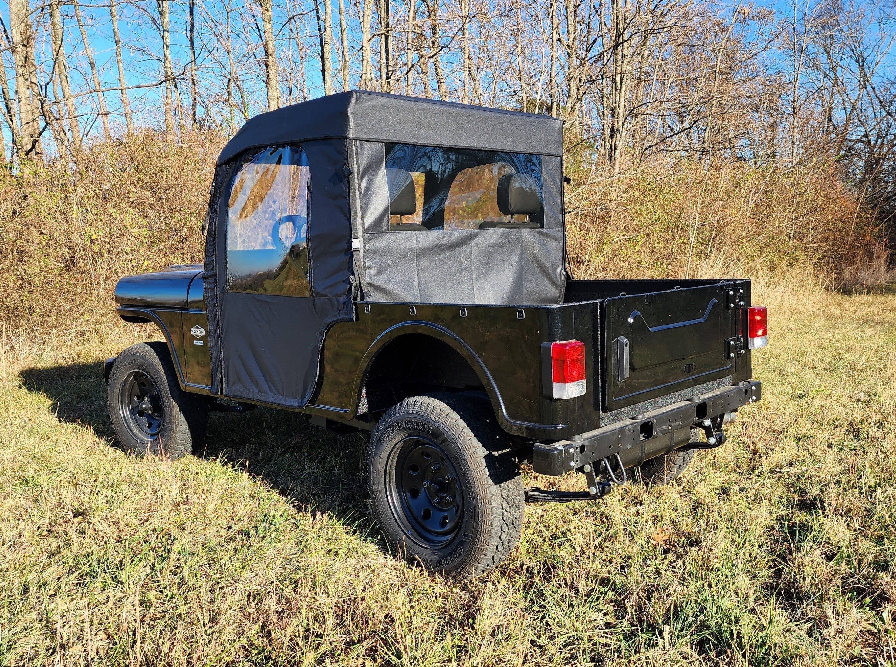 Photo of Mahindra Roxor (2022+) - Full Cab Enclosure for Hard Windshield (Full Doors) by 3 Star UTV - Premium Enclosures for UTVs / Side by Sides