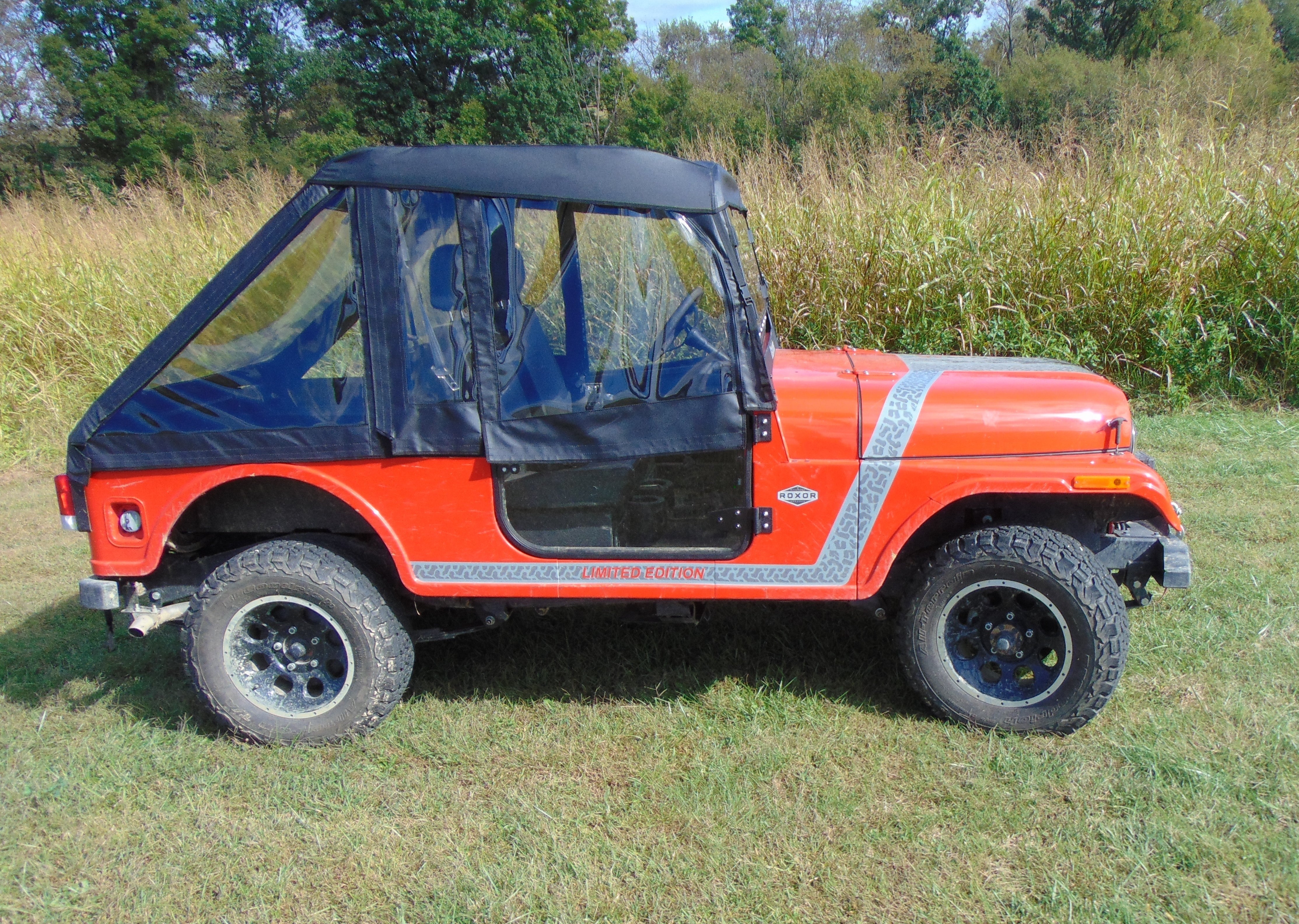 Photo of Mahindra Roxor (2022+) - Full Cab Enclosure for Hard Windshield (Half Doors) by 3 Star UTV - Premium Enclosures for UTVs / Side by Sides