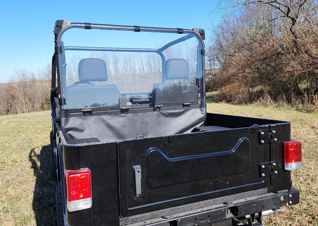 Photo of Mahindra Roxor (2022+) - Lexan Back Panel w/Clamp, Vent, and Soft Lower Panel Options by 3 Star UTV - Premium Windshields for UTVs / Side by Sides