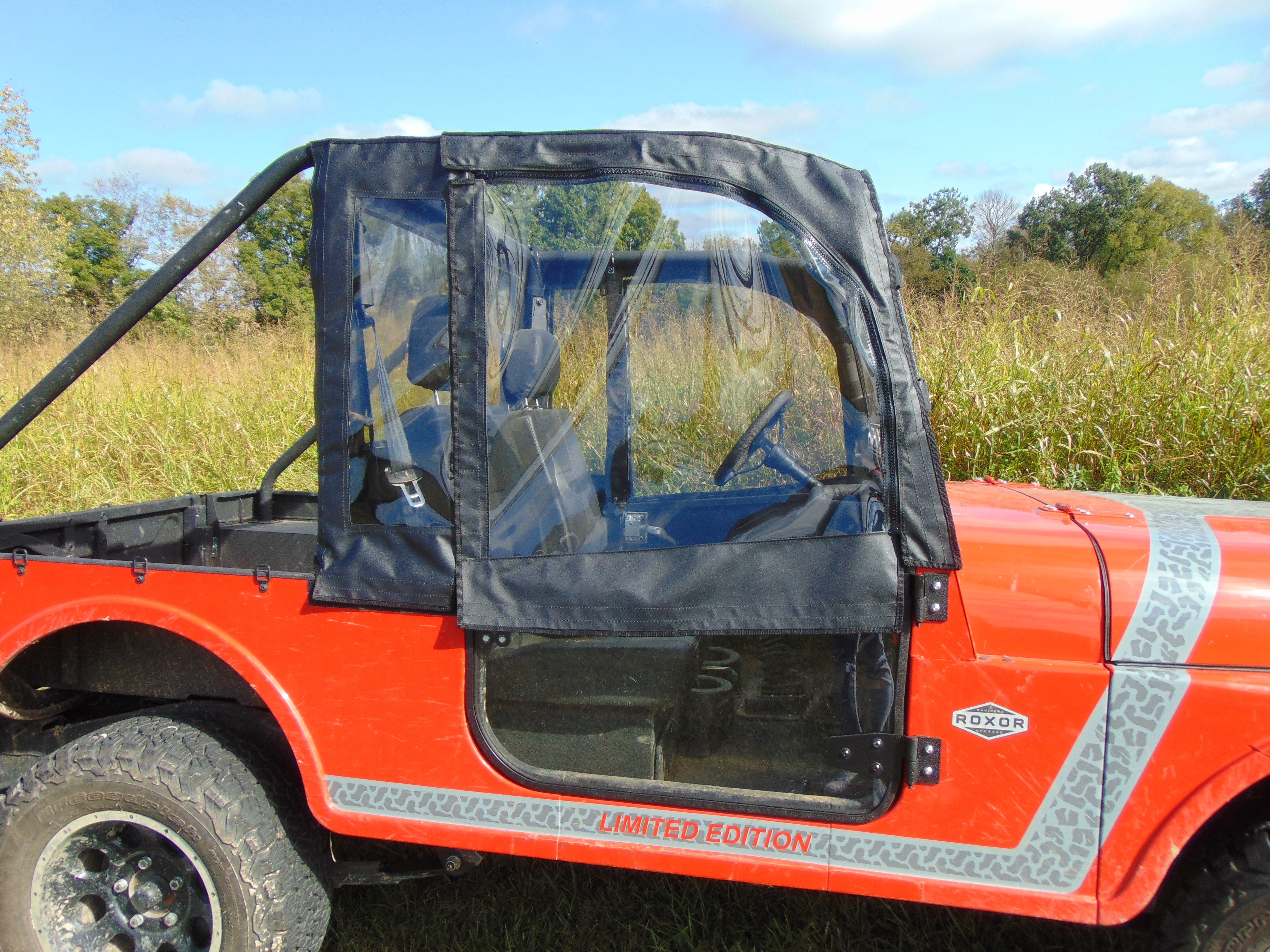 Photo of Mahindra Roxor - Door/Rear Window Combo (Half Doors) by 3 Star UTV - Premium Enclosures for UTVs / Side by Sides