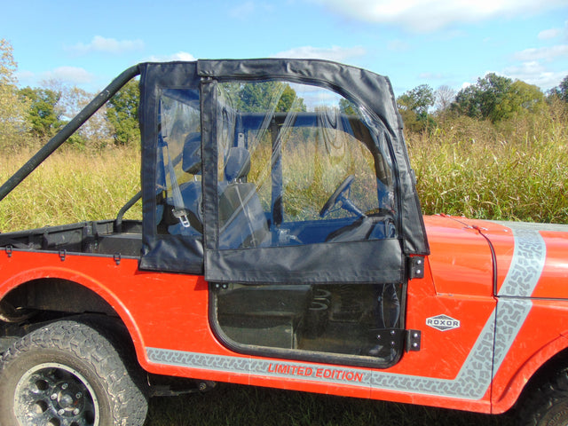 Photo of Mahindra Roxor - Full Cab Enclosure for Hard Windshield (Half Doors) by 3 Star UTV - Premium Enclosures for UTVs / Side by Sides