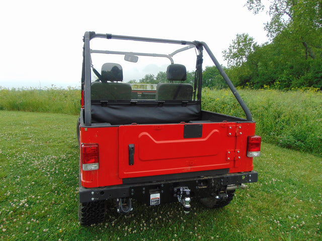 Photo of Mahindra Roxor - Lexan Back Panel w/Clamp and Vent Options by 3 Star UTV - Premium Windshields for UTVs / Side by Sides