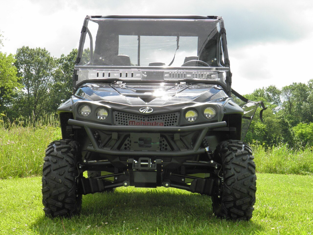 Photo of Mahindra 750/1000 - 2 Pc Scratch-Resistant Windshield by 3 Star UTV - Premium Windshields for UTVs / Side by Sides