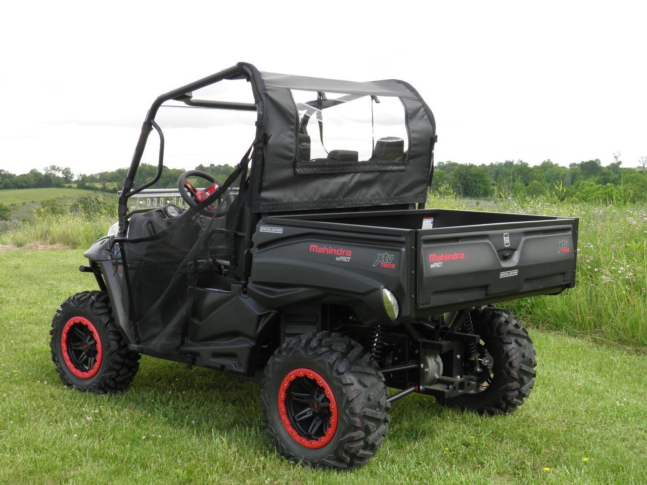 Photo of Mahindra 750/1000 - Soft Back Panel by 3 Star UTV - Premium Enclosures for UTVs / Side by Sides