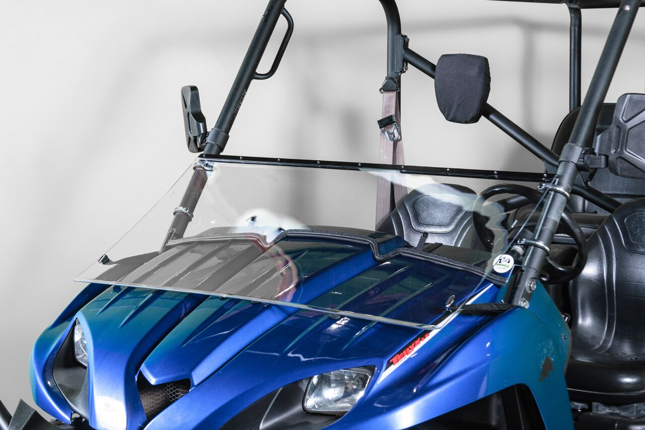 Photo of TK00140 2008-2009 KAWASAKI TERYX 2 SEATER TILTING UTV WINDSHIELD - STANDARD 3/16" - FOR FACTORY HARD TOP by TerraRider UTV Windshields & Accessories - Premium for UTVs / Side by Sides