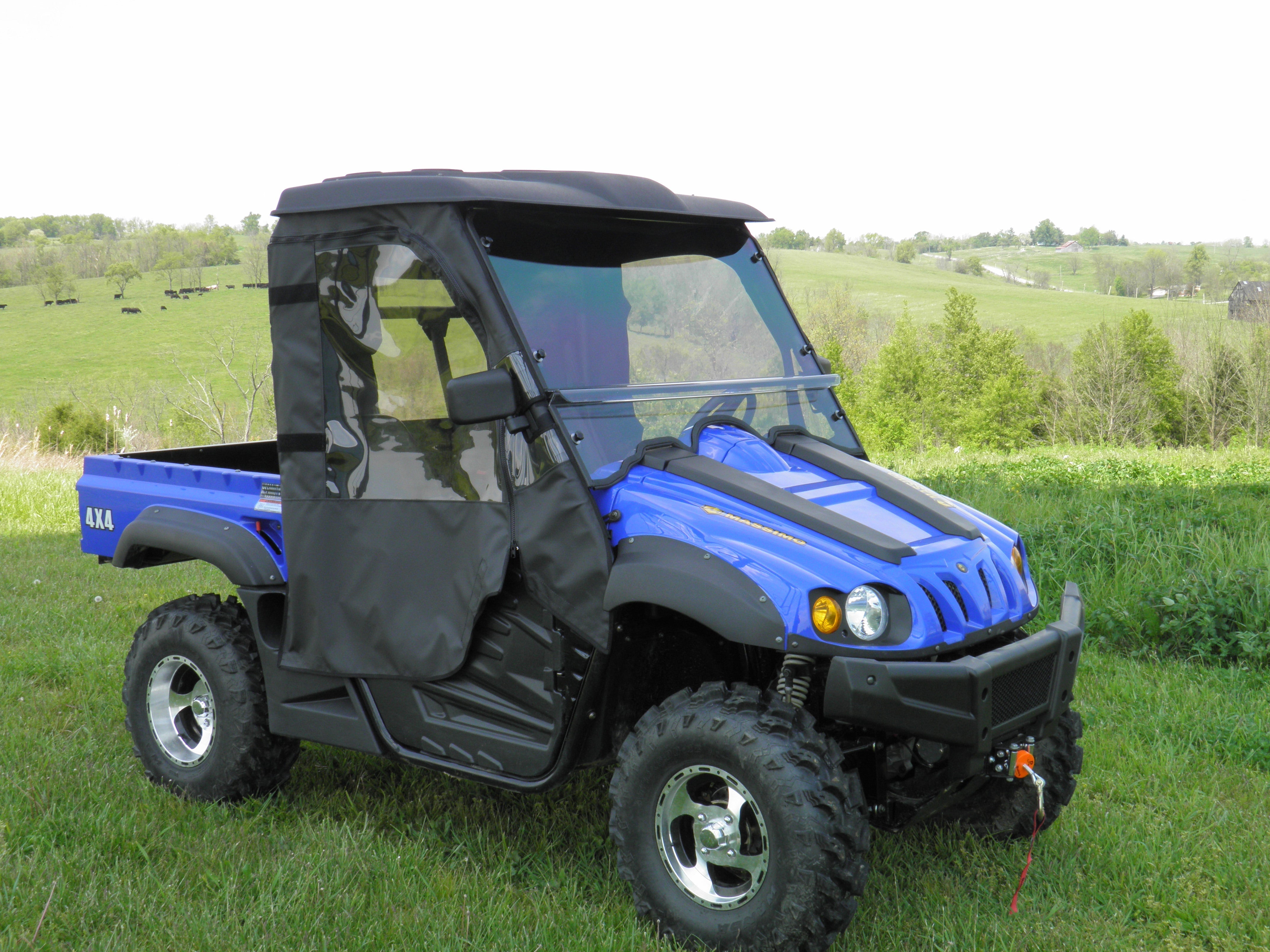 Photo of Massimo 500/700 - Door/Rear Window Combo (Half Doors) by 3 Star UTV - Premium Enclosures for UTVs / Side by Sides
