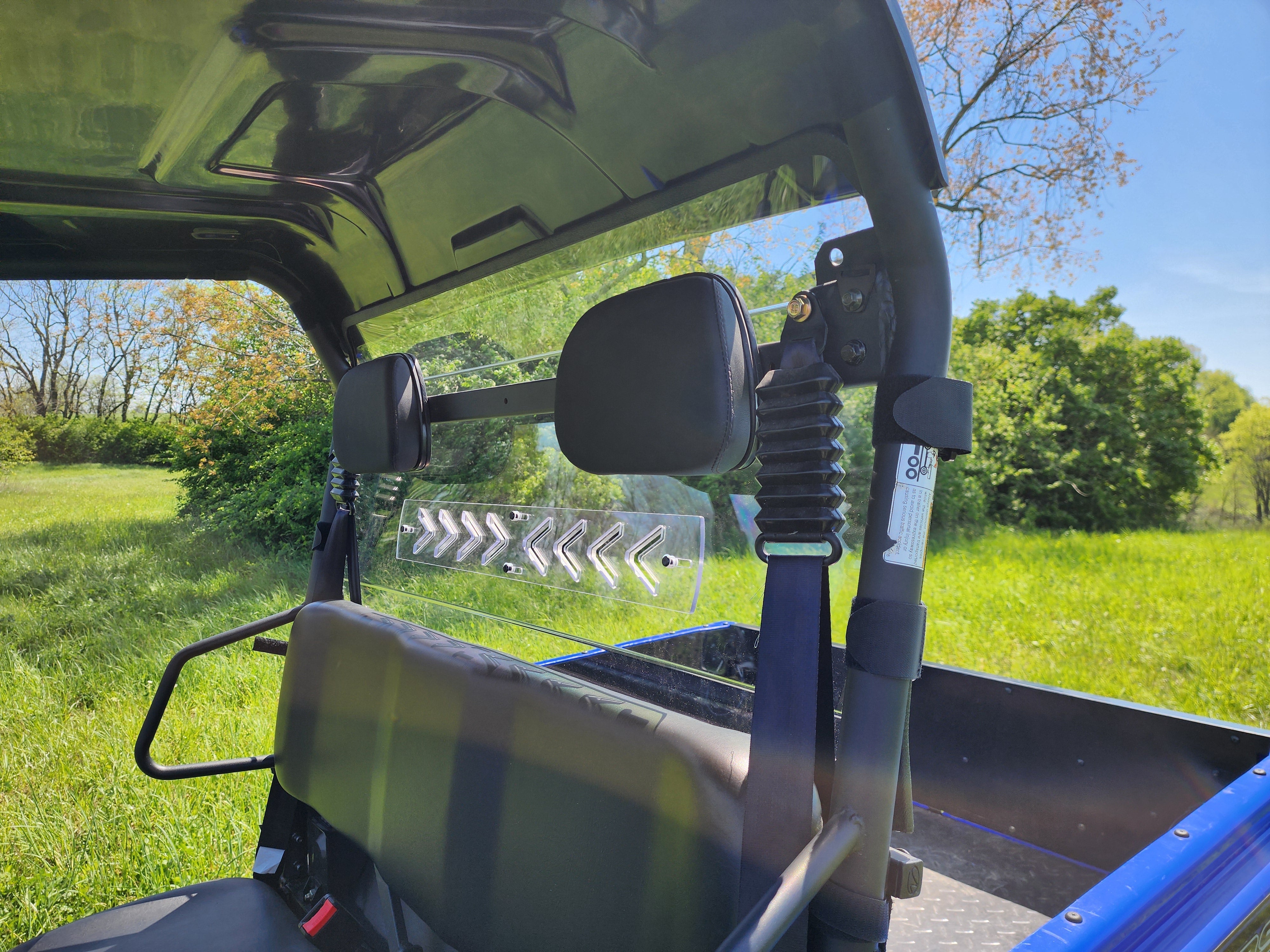 Photo of Massimo T-Boss 410 - 1 Pc Polycarbonate Rear Windshield by 3 Star UTV - Premium Windshields for UTVs / Side by Sides