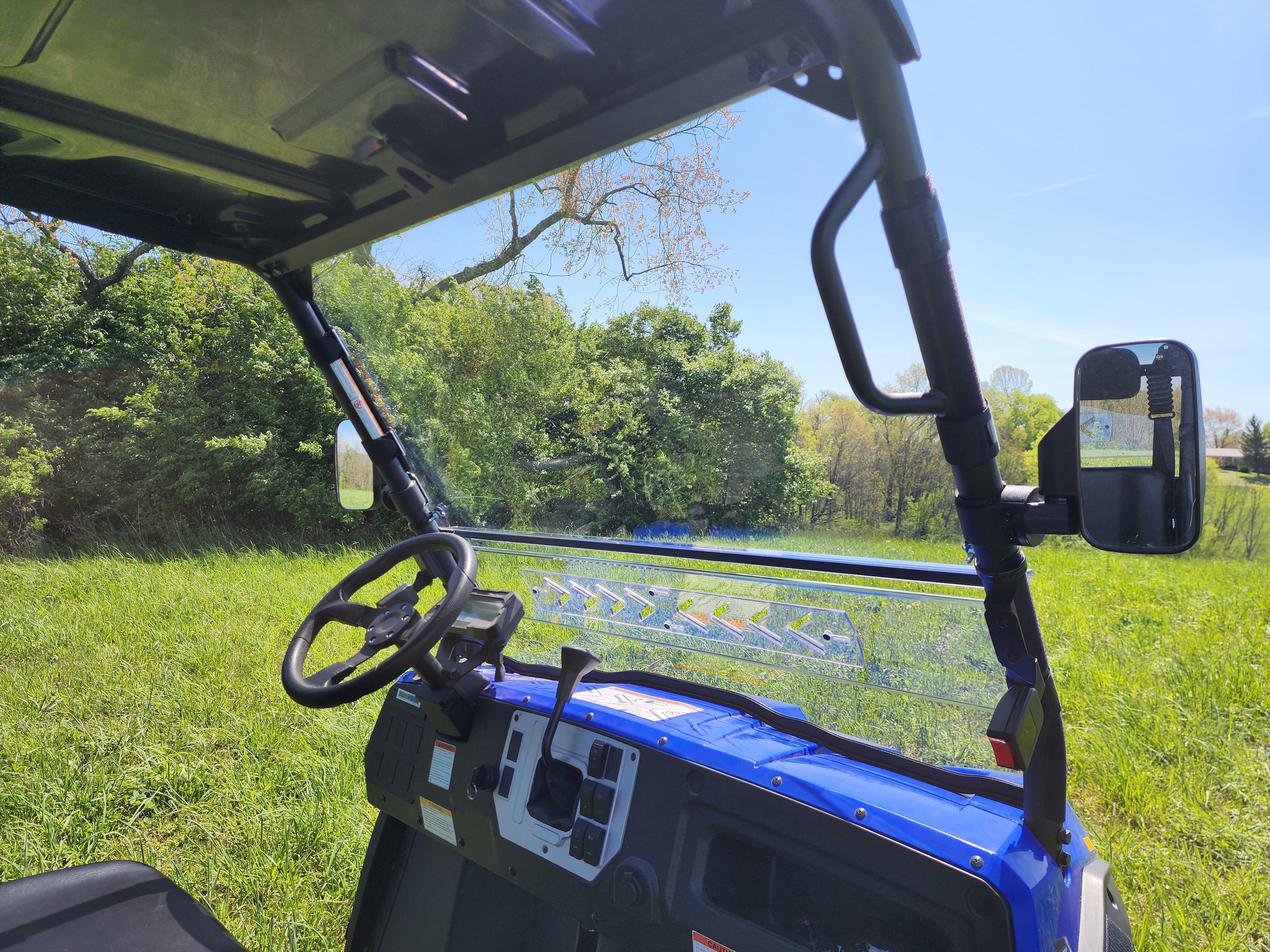 Photo of Massimo T-Boss 410 - 2 Pc Scratch-Resistant Windshield by 3 Star UTV - Premium Windshields for UTVs / Side by Sides