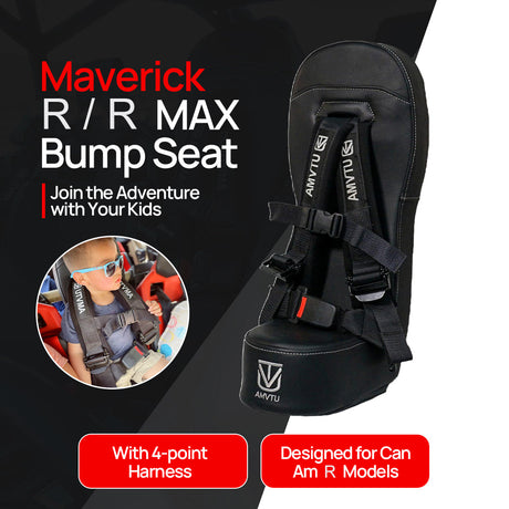 Photo of Maverick R Max Front Bump Seat (2025) by UTV Mountain Accessories - Premium Bump Seat for UTVs / Side by Sides