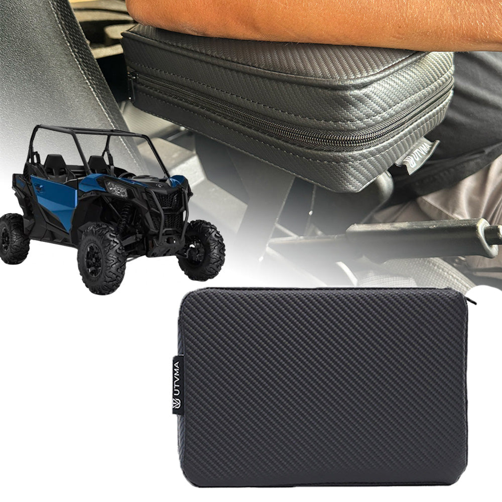 Photo of UTVMA Maverick Sport Armrest with Bracket (2018-2024) by UTV Mountain Accessories - Premium Door Bags & Door Accessories for UTVs / Side by Sides
