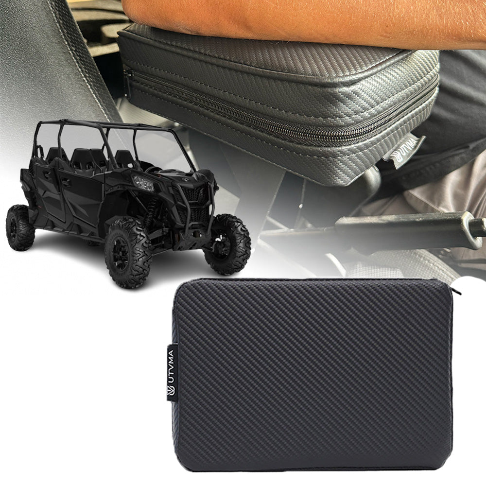 Photo of UTVMA Maverick Sport MAX Front or Rear Armrest with Bracket (2019-2024) by UTV Mountain Accessories - Premium Door Bags & Door Accessories for UTVs / Side by Sides