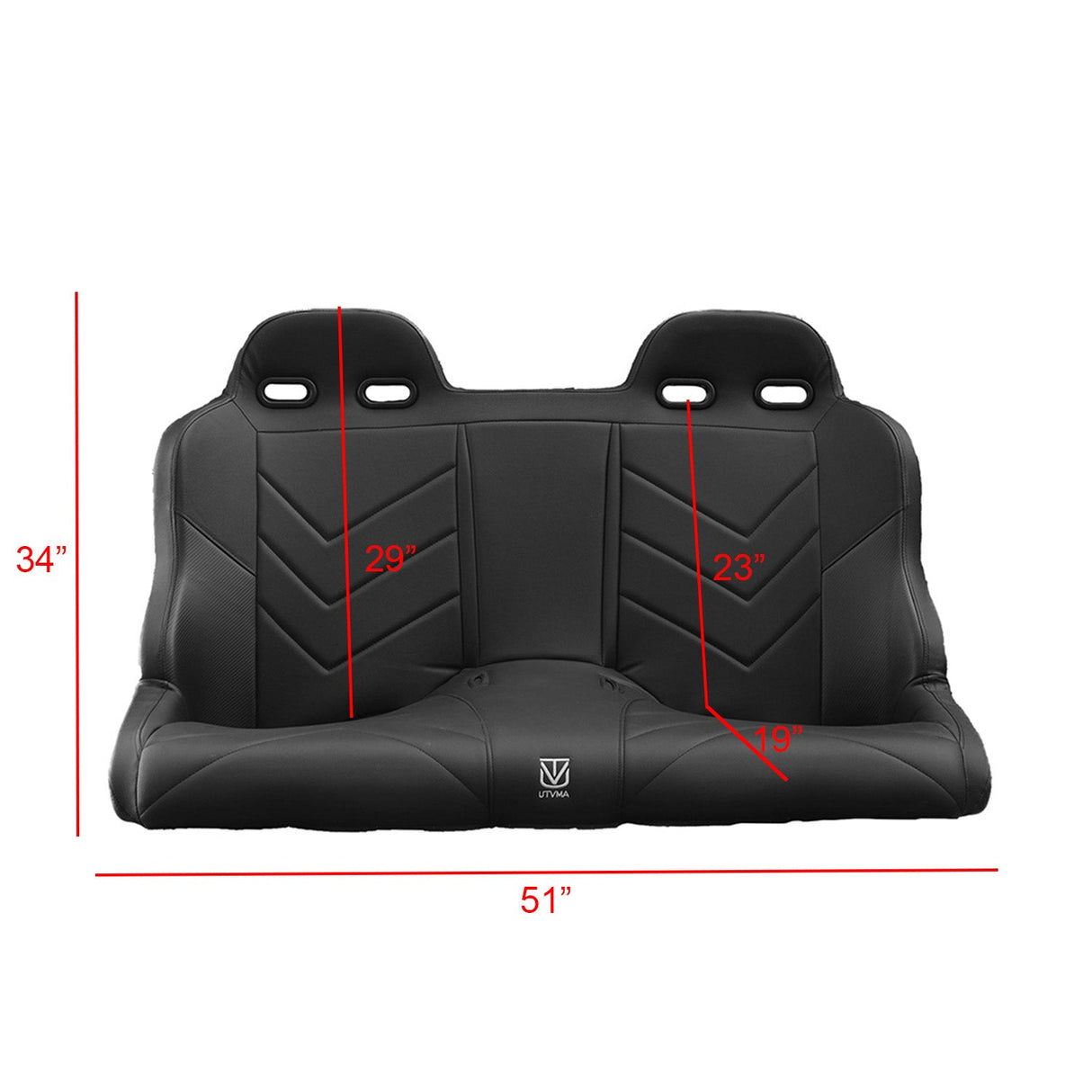 Maverick X3 Rear Bench Seat W Harnesses (2017-2025)