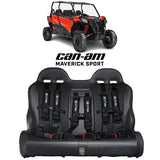 Photo of Maverick Sport Max Rear Bench with Harnesses (2019-2025) by UTV Mountain Accessories - Premium Seats & Accessories for UTVs / Side by Sides