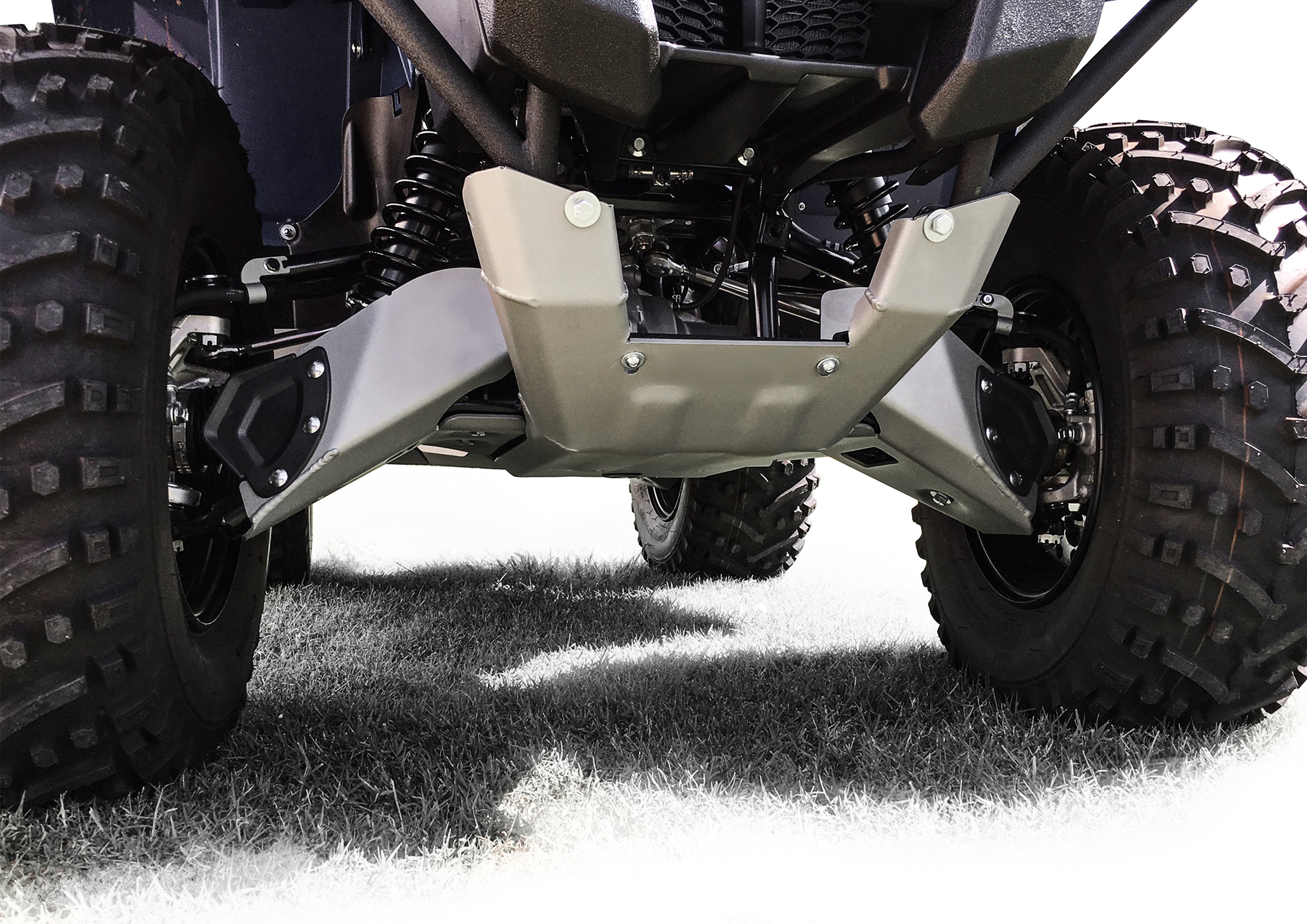 Photo of Kawasaki Brute Force 750 4x4i Alloy Central Skid Plate by Rival Powersports USA - Premium for UTVs / Side by Sides