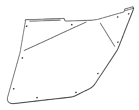 Photo of Ranger XP900 Right Hand Door Skin by Rival Powersports USA - Premium for UTVs / Side by Sides