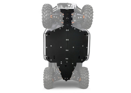 Photo of Polaris Ranger 1000 / 1000 XP Plastic Central Skid Plate by Rival Powersports USA - Premium Central Skid Plate Plastic for UTVs / Side by Sides