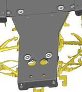 Photo of CF Moto C Force 400 / 500 GEN2 Plastic Central Skid Plate by Rival Powersports USA - Premium Central Skid Plate Plastic for UTVs / Side by Sides