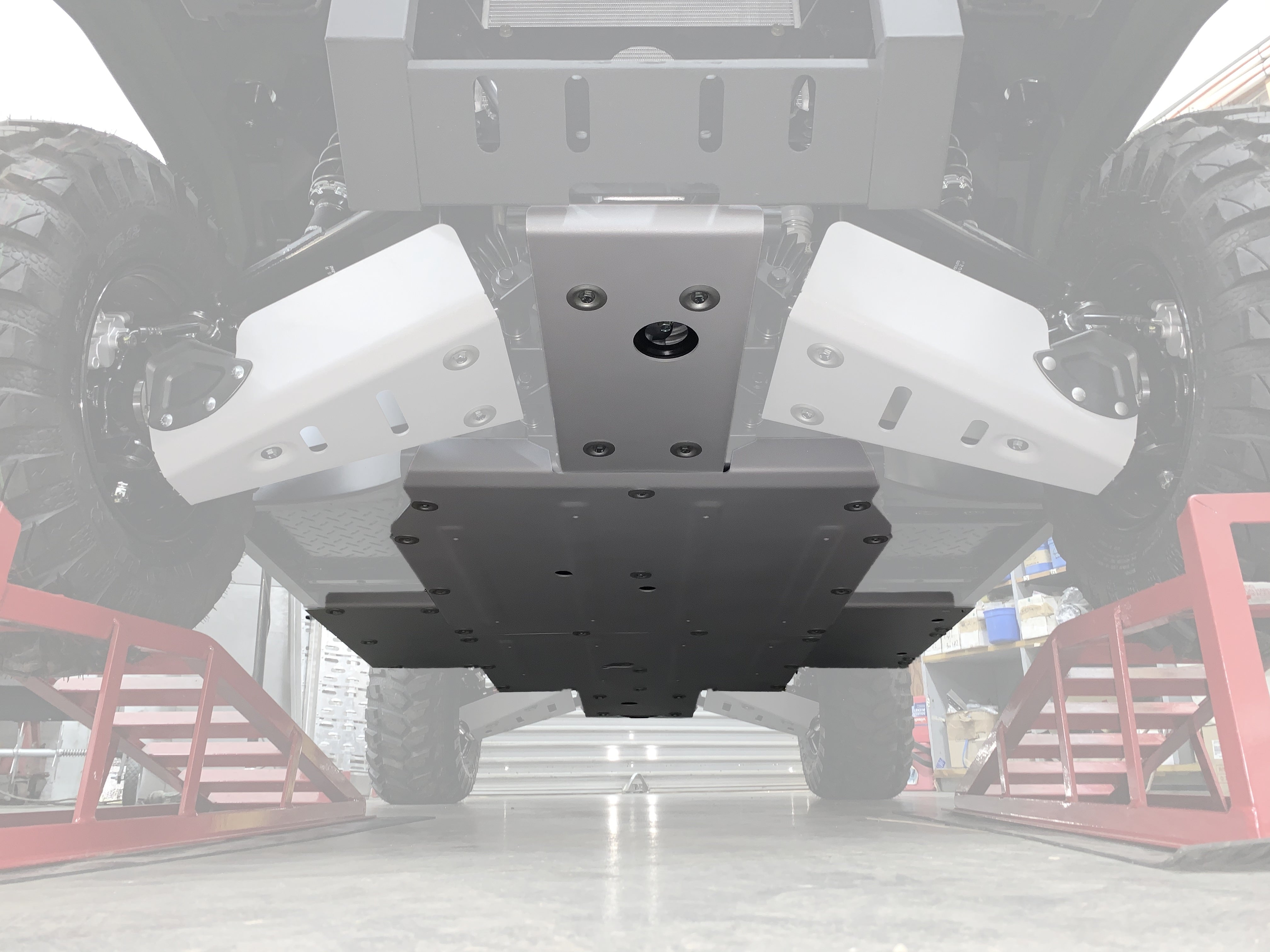 Photo of Kawasaki Mule PRO-MX / EPS / EPS LE Central Skid Plate by Rival Powersports USA - Premium for UTVs / Side by Sides