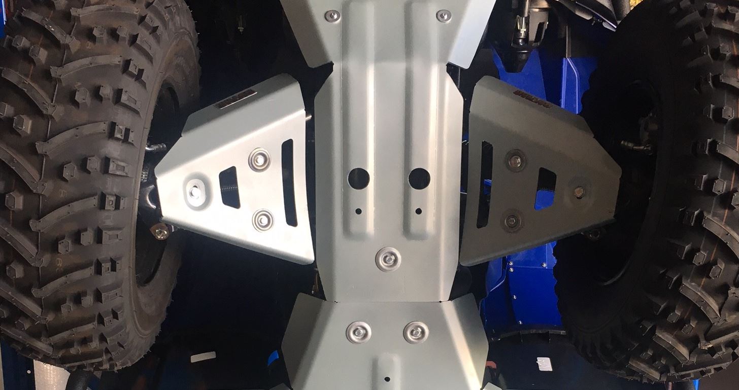 Photo of Yamaha Kodiak 450IRS Alloy Front A Arm Guards by Rival Powersports USA - Premium Alloy Front A Arm Guards for UTVs / Side by Sides