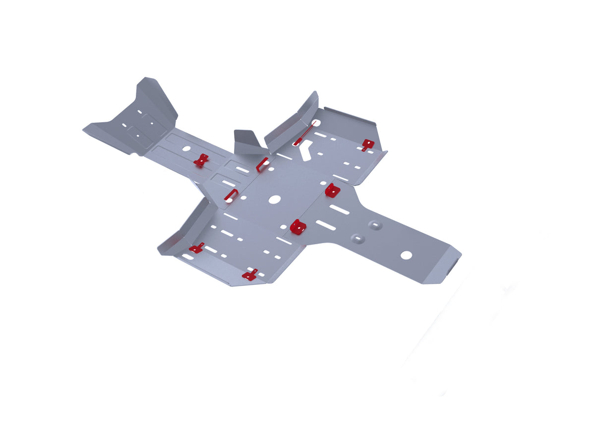 Photo of Kawasaki Brute Force 750 4x4i Alloy Central Skid Plate by Rival Powersports USA - Premium Central Skid Plate Alloy for UTVs / Side by Sides