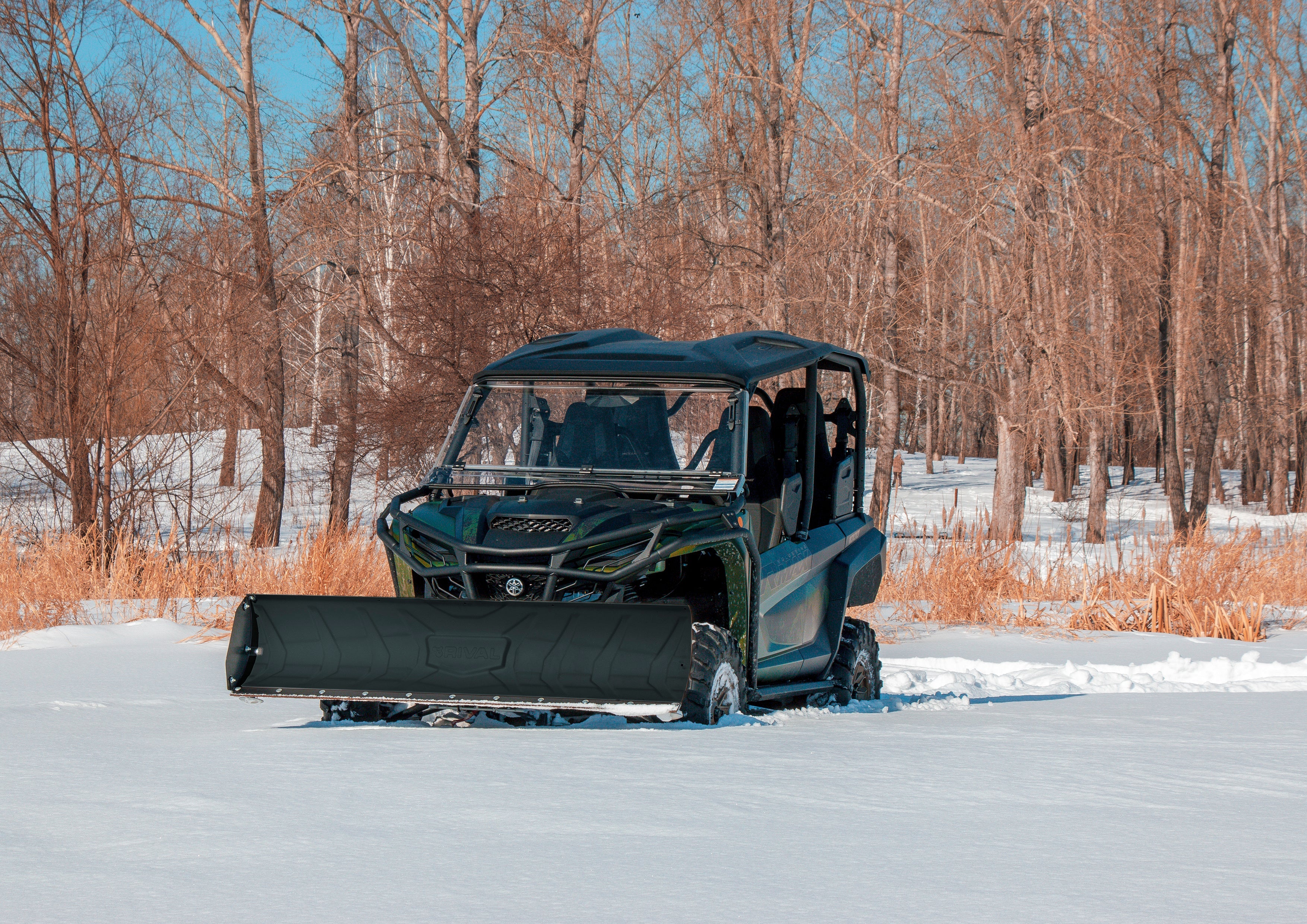 Photo of Polaris General 60" Blade Supreme High Lift Snowplow Kit by Rival Powersports USA - Premium for UTVs / Side by Sides