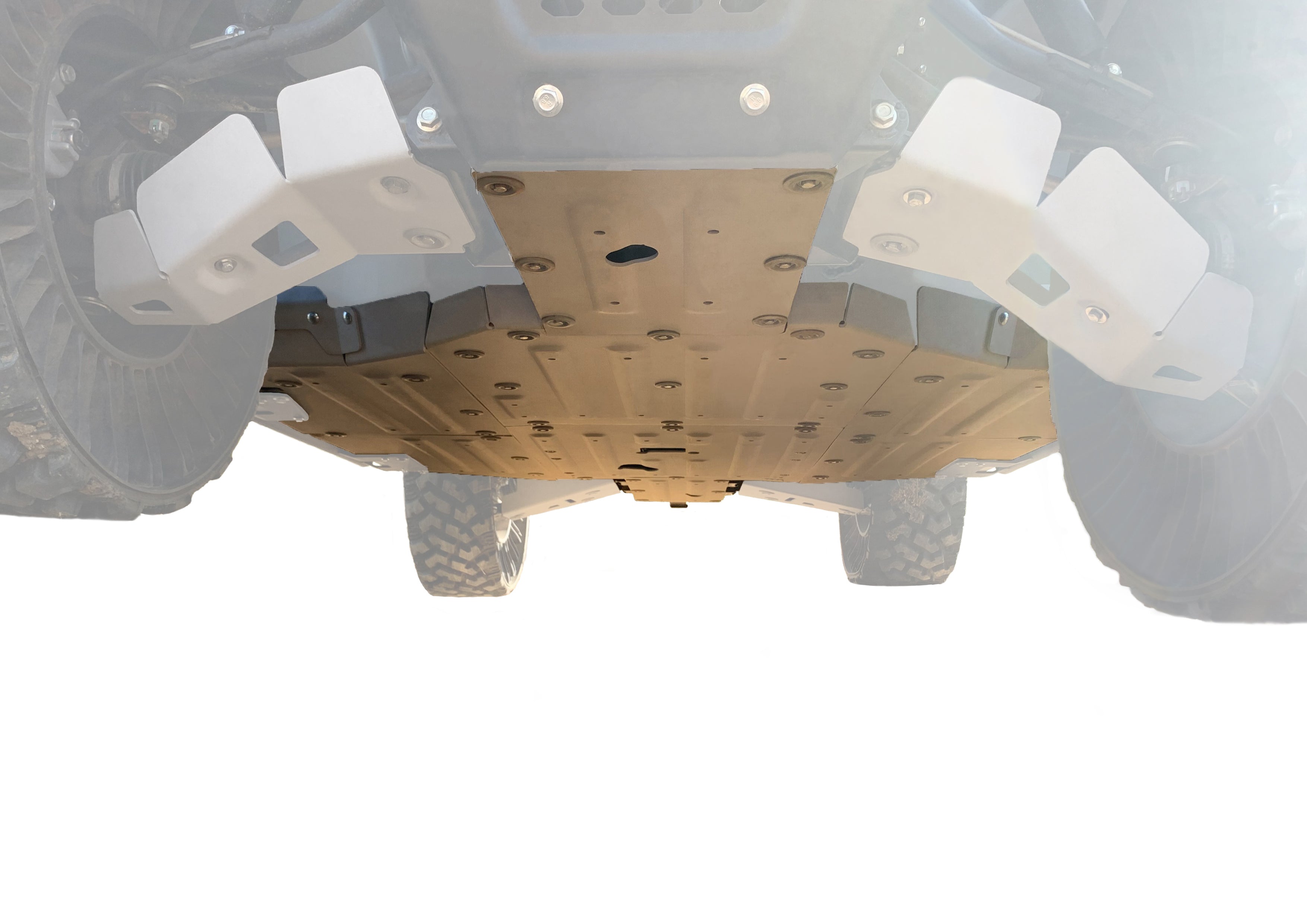 Photo of CF Moto U Force 600 Alloy Central Skid Plate by Rival Powersports USA - Premium for UTVs / Side by Sides