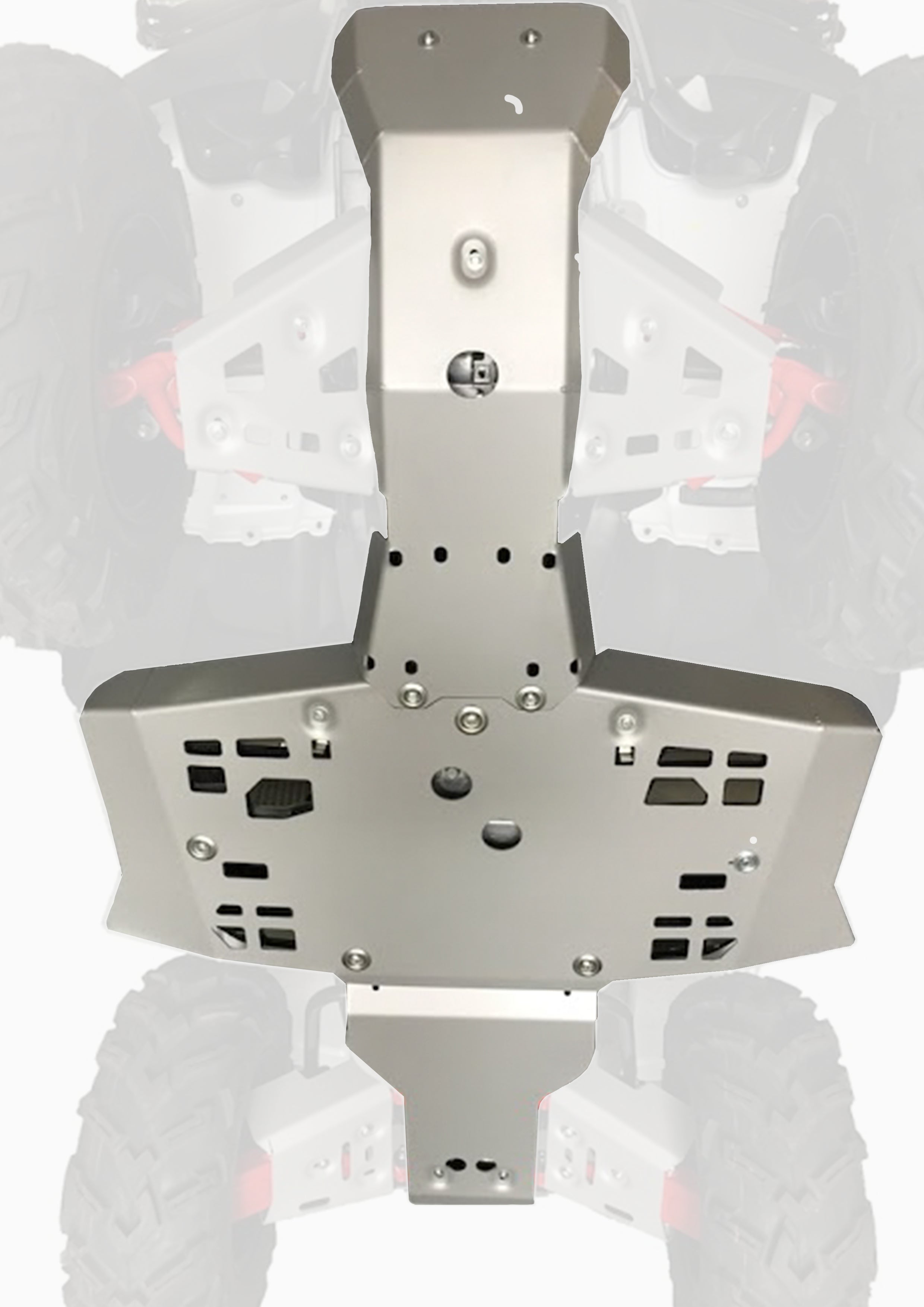 Photo of Honda TRX420 / 500 FA / FE / FM IRS Alloy Central Skid Plate by Rival Powersports USA - Premium for UTVs / Side by Sides