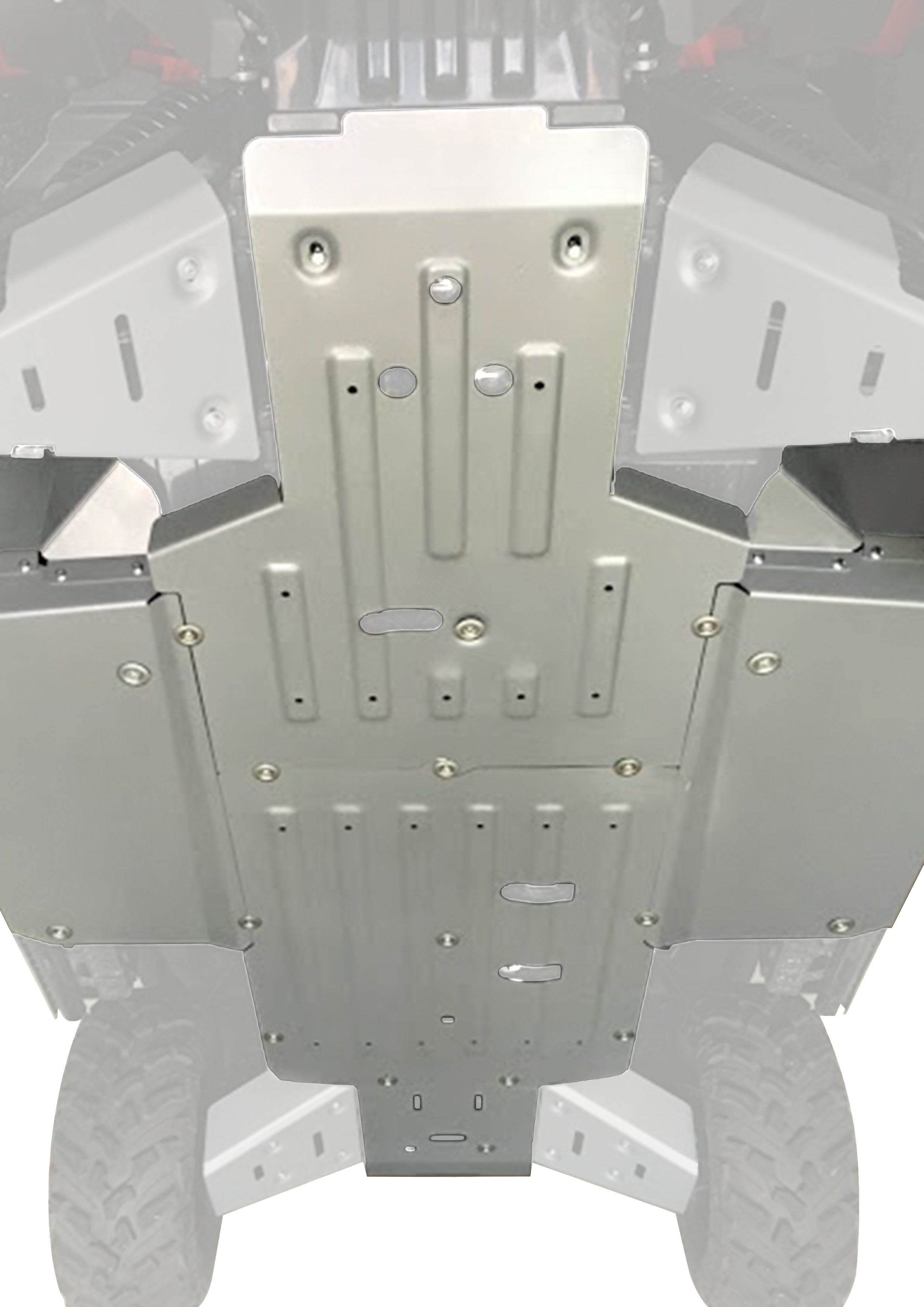 Photo of Honda Pioneer 1000 Alloy Central Skid Plate 2022+ by Rival Powersports USA - Premium Skid Plates & Guards for UTVs / Side by Sides