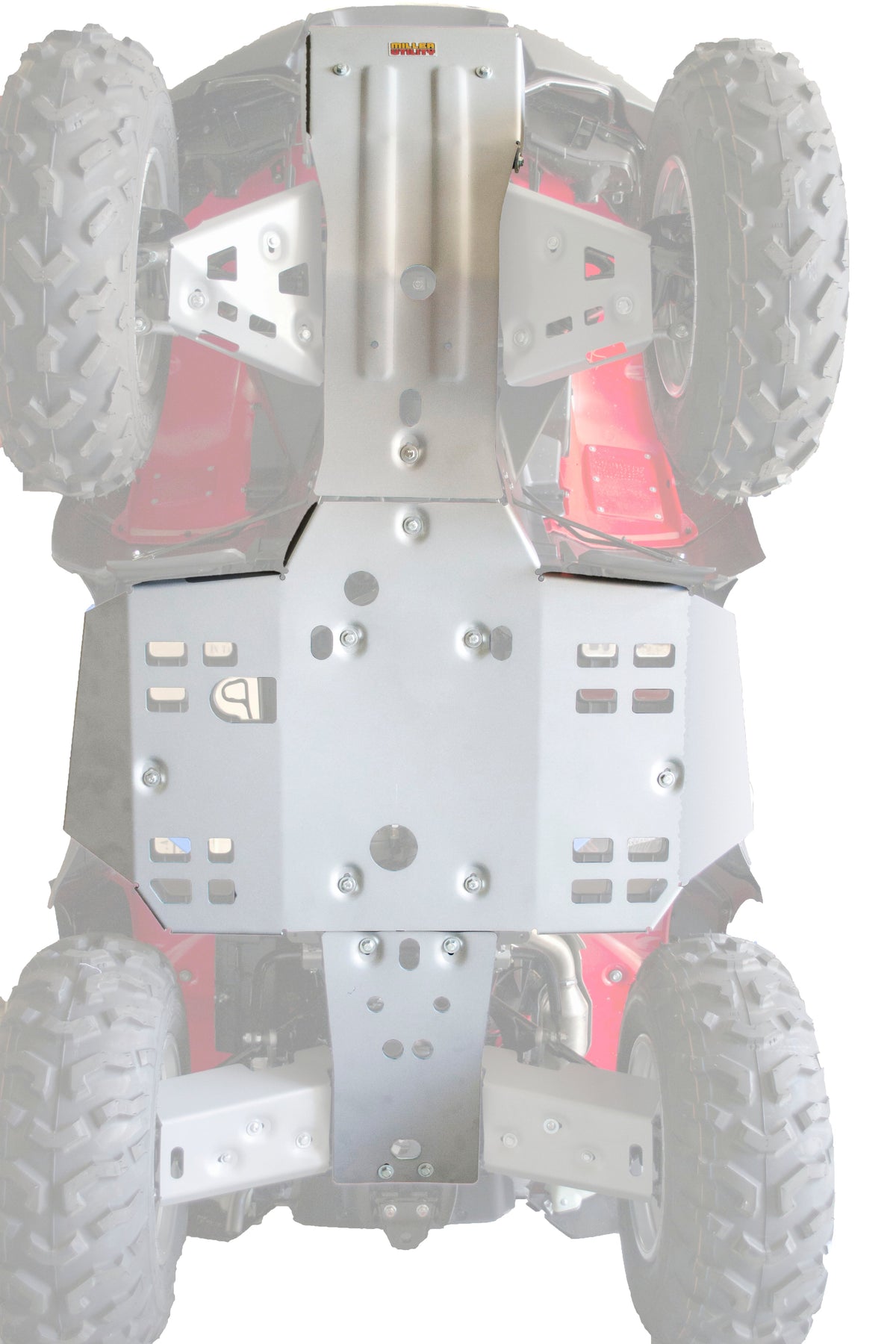 Photo of Honda TRX680 Rincon 4x4 IRS Auto Alloy Central Skid Plate by Rival Powersports USA - Premium Central Skid Plate Alloy for UTVs / Side by Sides