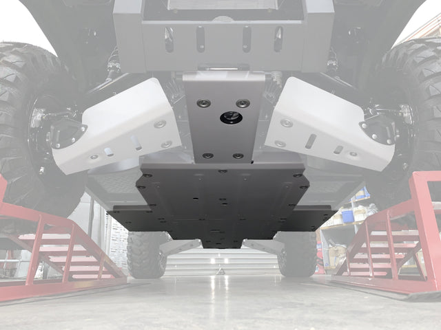 Photo of Kawasaki Mule PRO-MX / EPS / EPS LE Central Skid Plate by Rival Powersports USA - Premium Central Skid Plate Alloy for UTVs / Side by Sides
