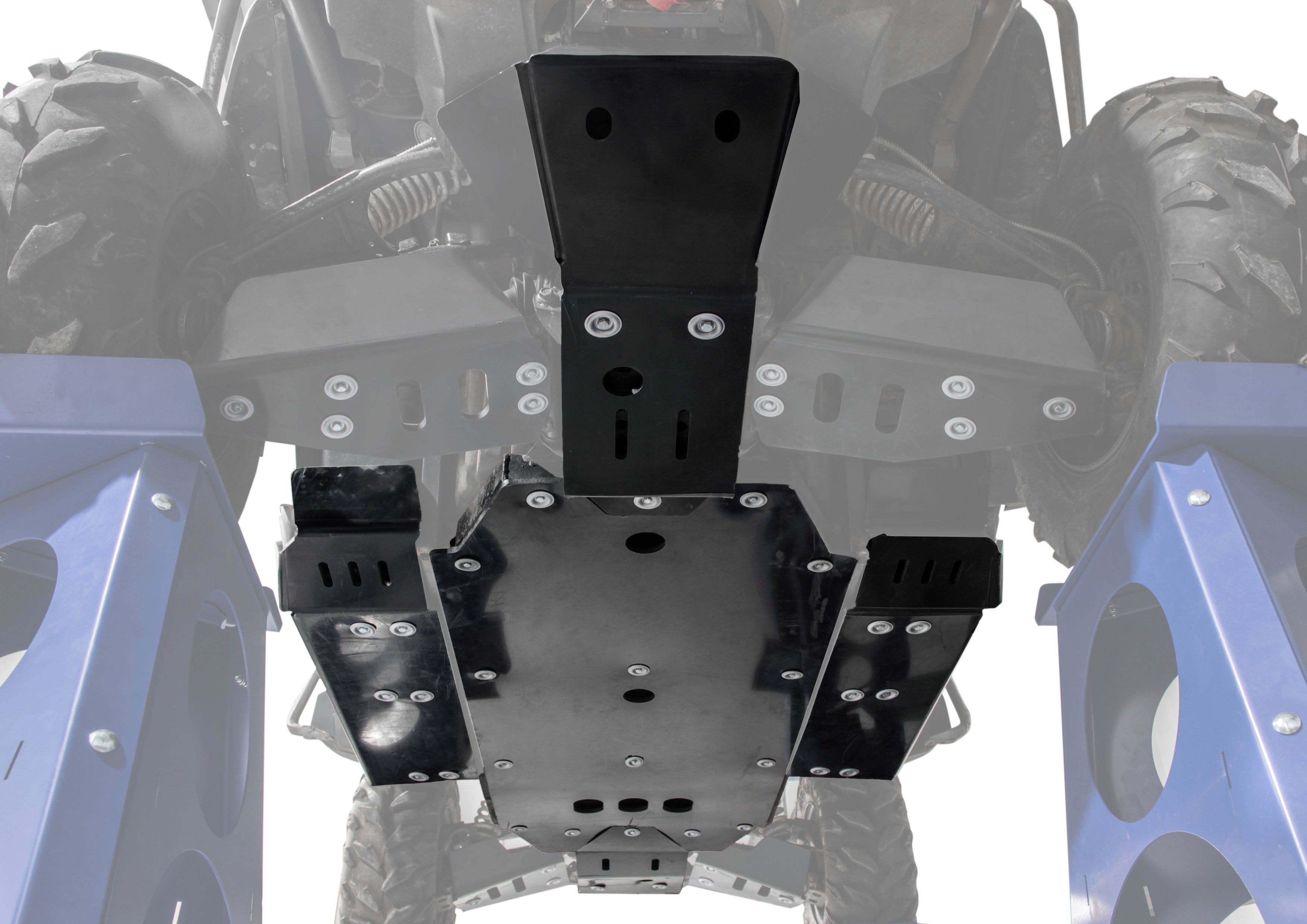 Photo of CF Moto Z Force 800 EX / 1000 Plastic Central Skid Plate by Rival Powersports USA - Premium Central Skid Plate Plastic for UTVs / Side by Sides