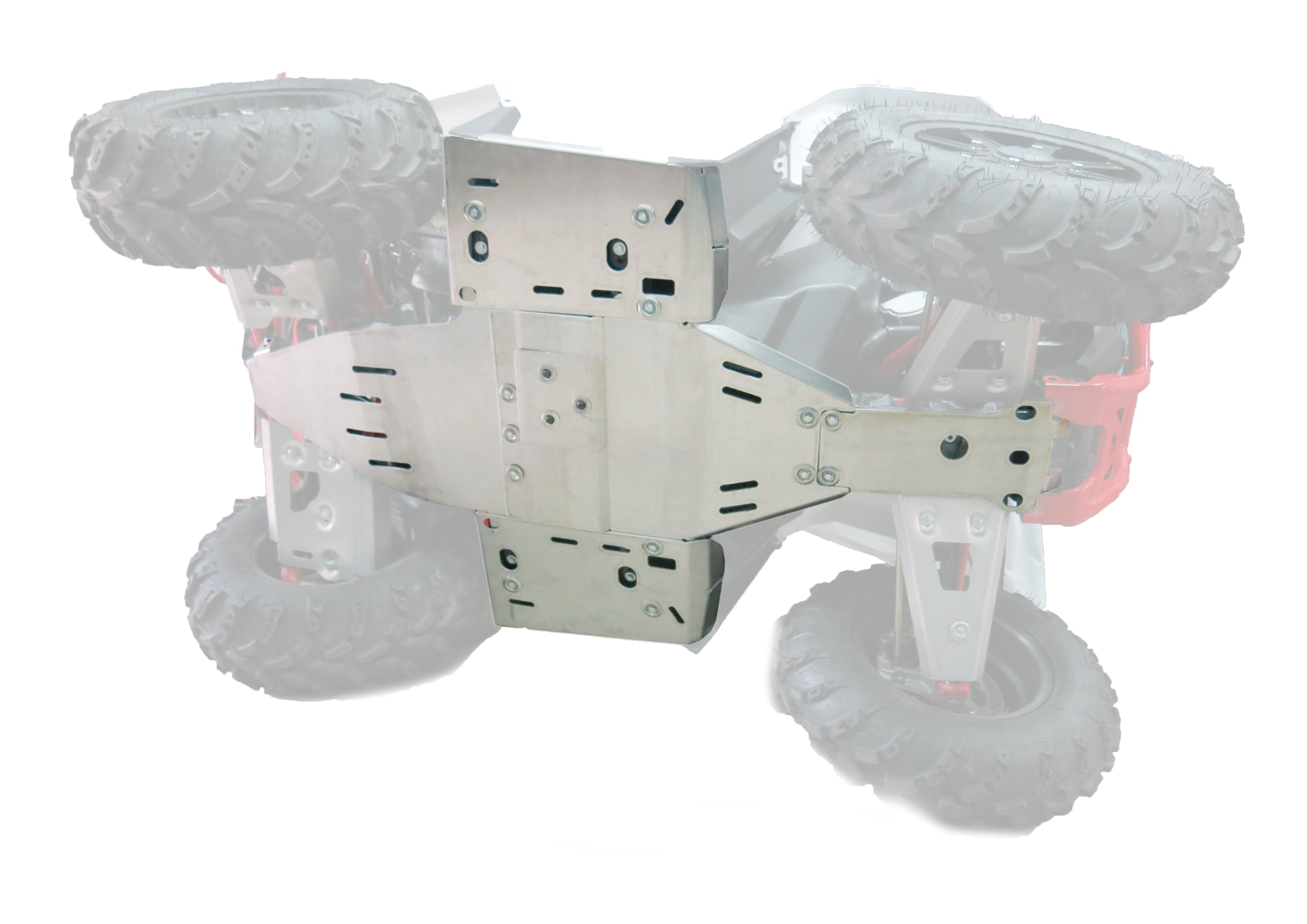 Photo of Polaris Scrambler 850 / XP 1000 Alloy Central Skid Plate by Rival Powersports USA - Premium Central Skid Plate Alloy for UTVs / Side by Sides
